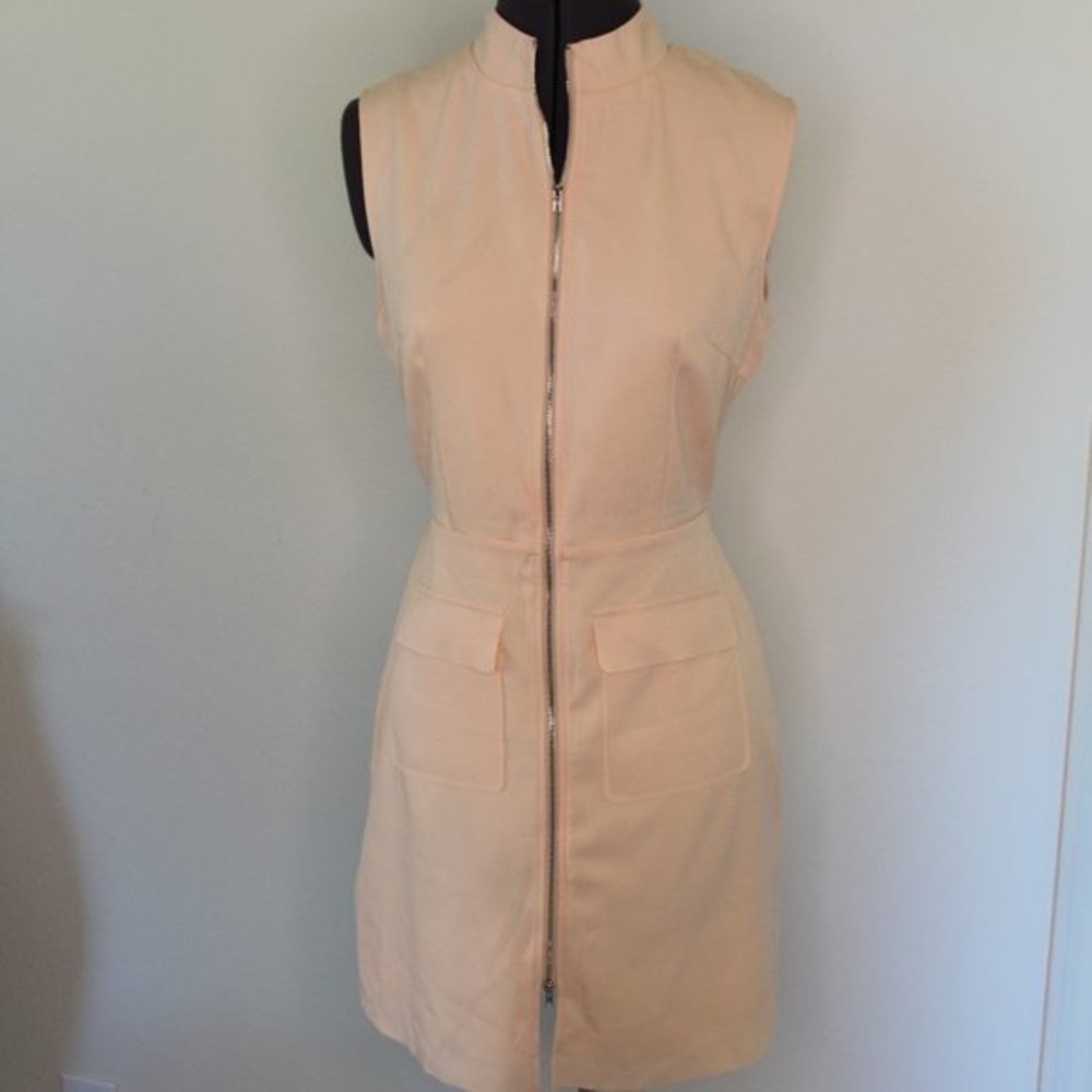 MISSGUIDED Zip Front Mini Dress